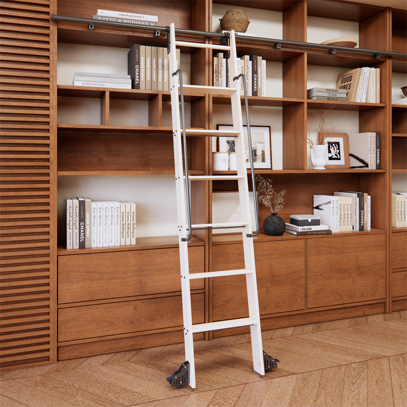 Woodworking Lofts - 롤링 라이브러리 사다리 하드웨어 10FT(300cm) 슬라이딩