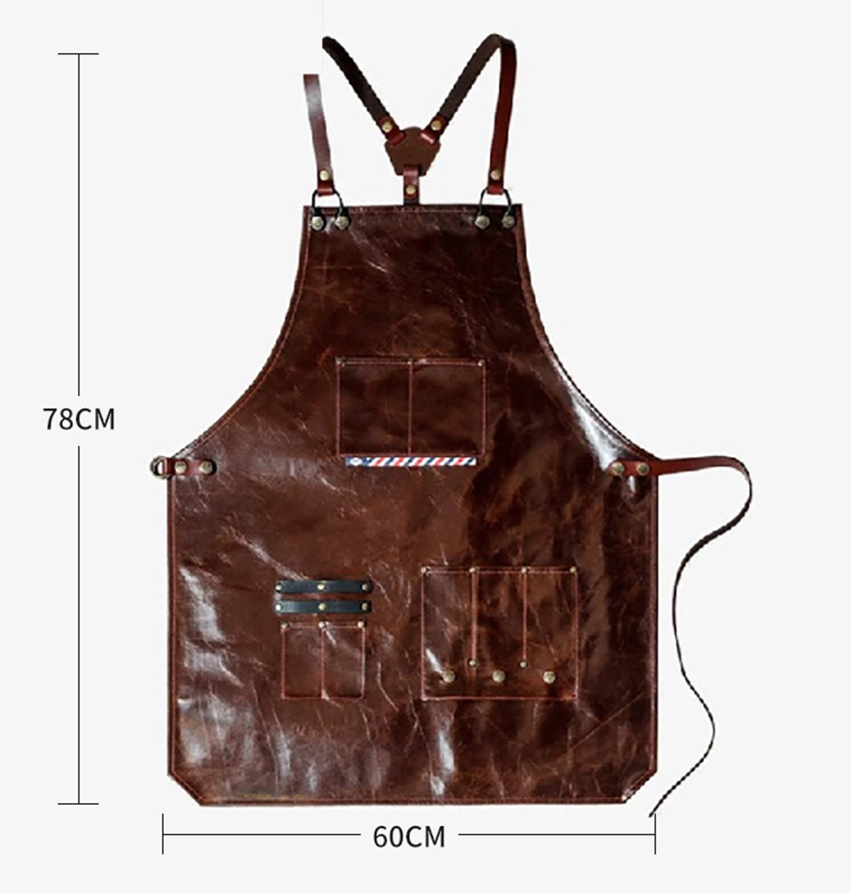 남성용 가죽 작업 앞치마 다중 포켓이 있는 이발소 커피 - Woodworking Apron 리뷰 및 가격