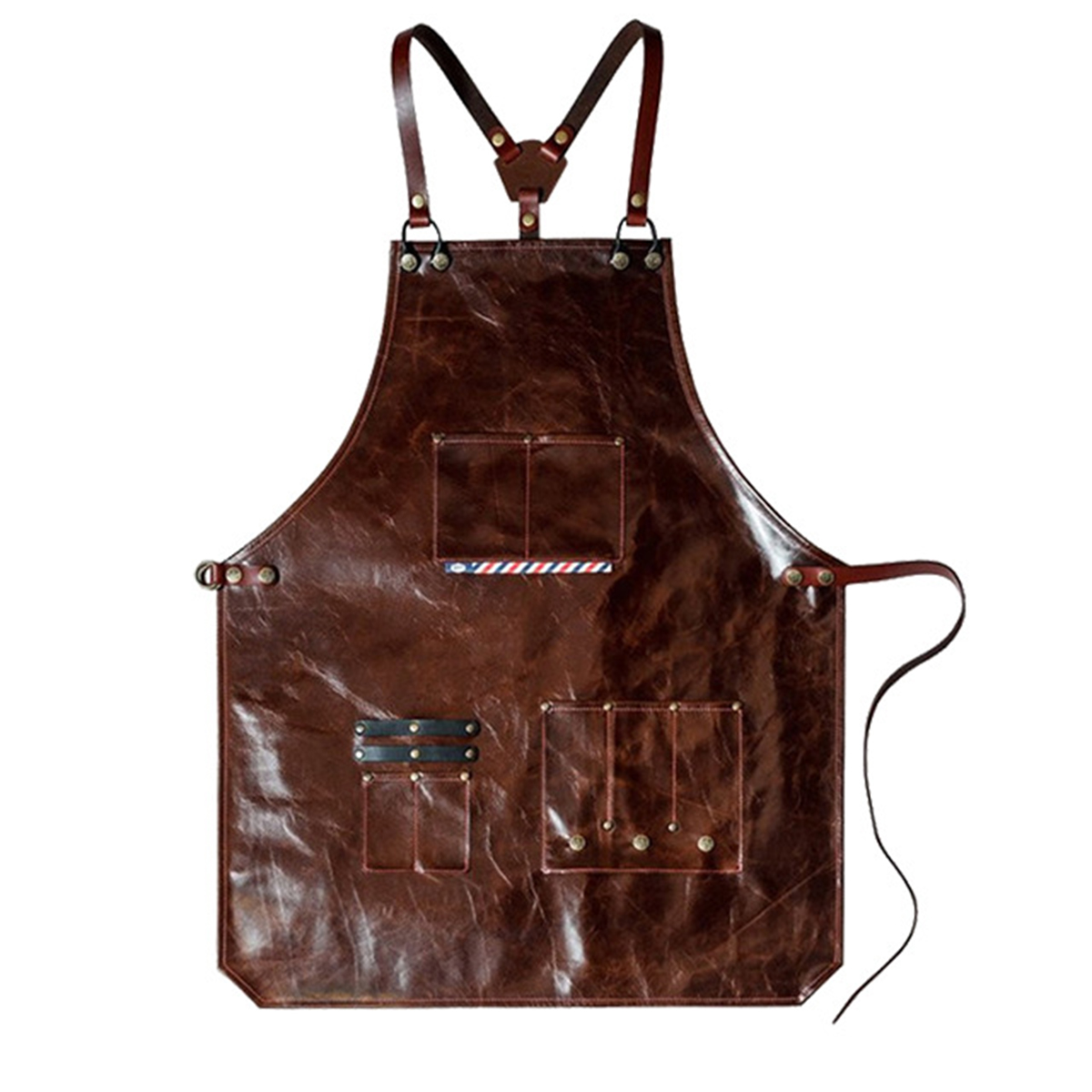 남성용 가죽 작업 앞치마 다중 포켓이 있는 이발소 커피 - Woodworking Apron 리뷰 및 가격