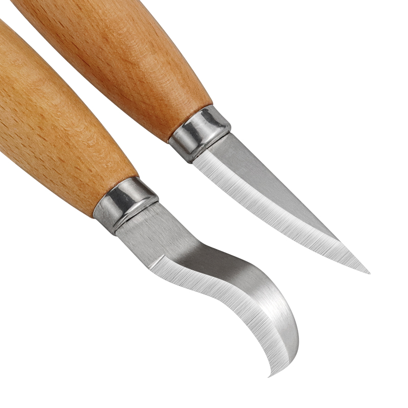 스테인리스 철 조각 칼 너도밤나무 손잡이 곡선형 직선형 - Woodworking Hand Tools 리뷰 및 가격