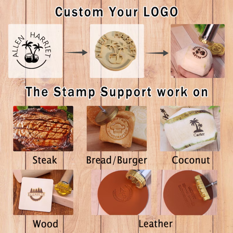 개인 맞춤형 로고 브랜딩 철제 스탬프 M8 맞춤 디자인 - Woodworking Logo Design 리뷰 및 가격