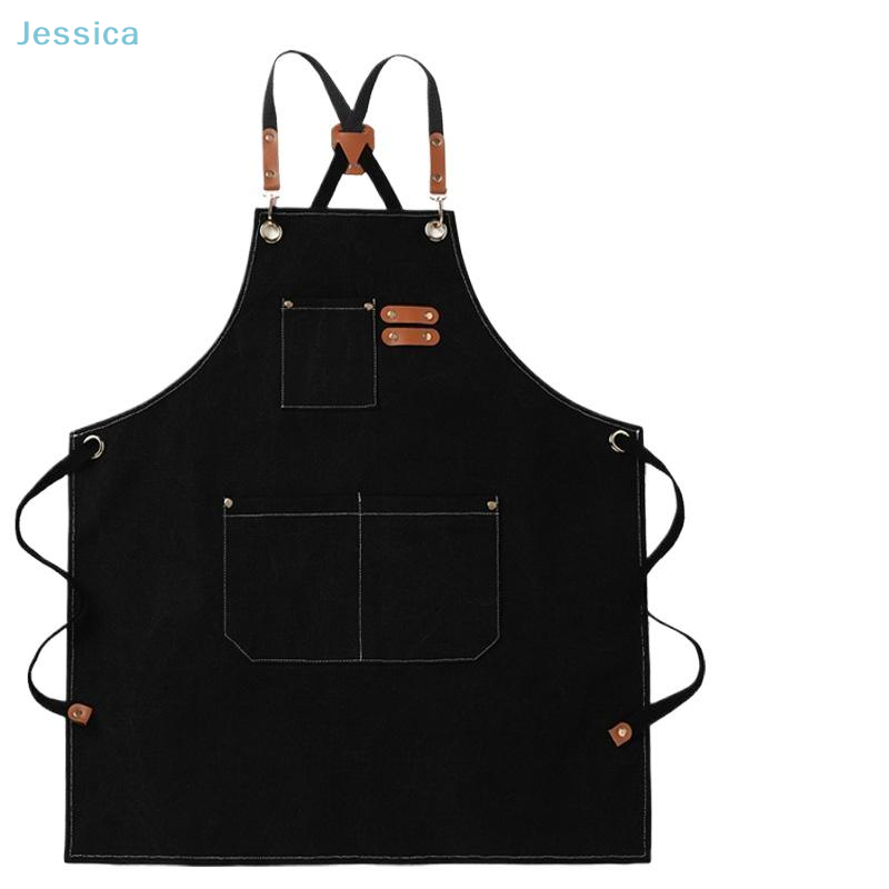 ♥ 다양한 주머니가 있는 블랙 데님 앞치마, 조절 가능 - Woodworking Apron 리뷰 및 가격