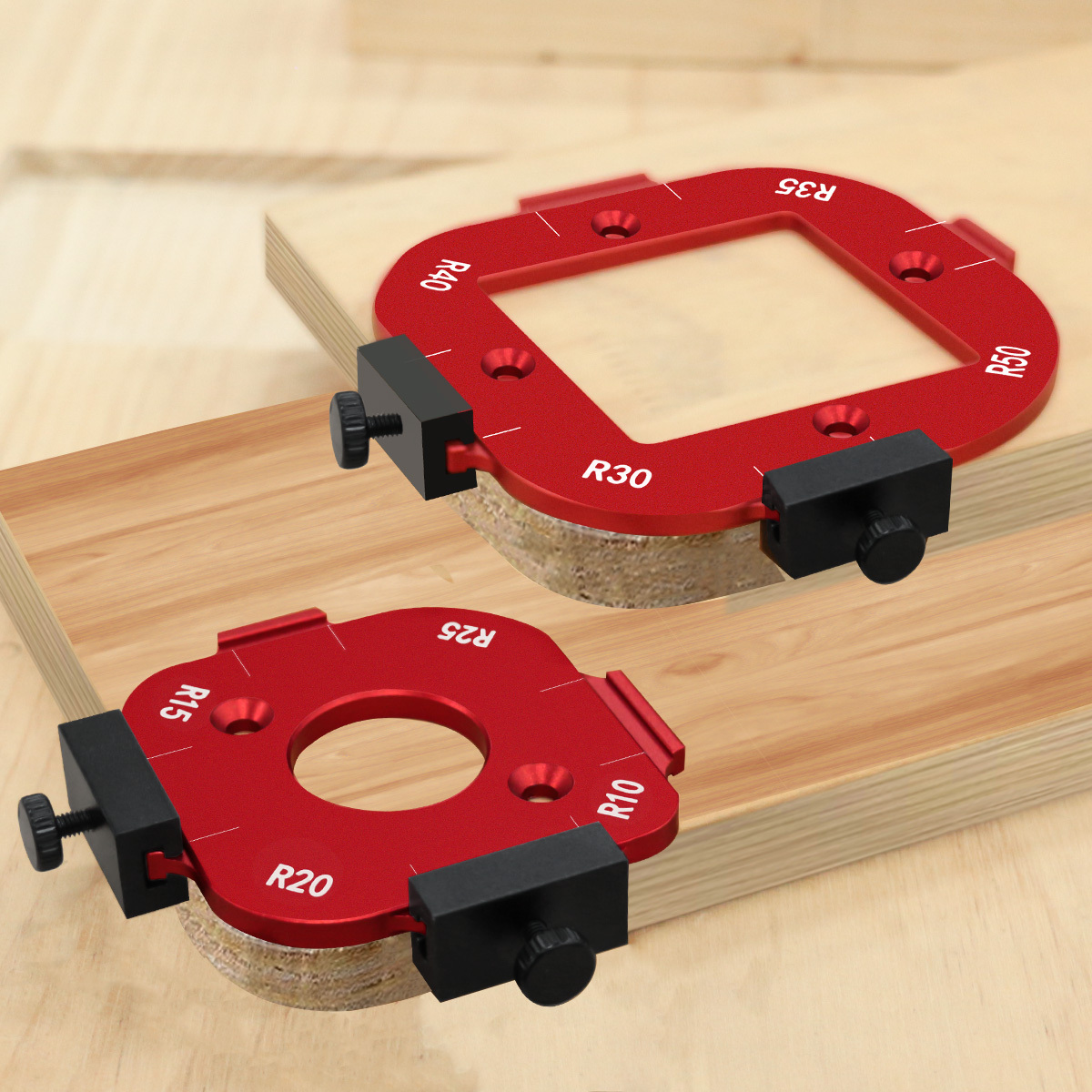 알루미늄 라운드 코너 라디우스 템플릿 세트 목공 라우터 - Woodworking Z Clips 리뷰 및 가격