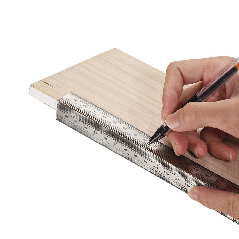 고정밀 T형 홀 자 스테인리스 목공용: 라인 측정기 목 - Woodworking Carpenter 리뷰 및 가격