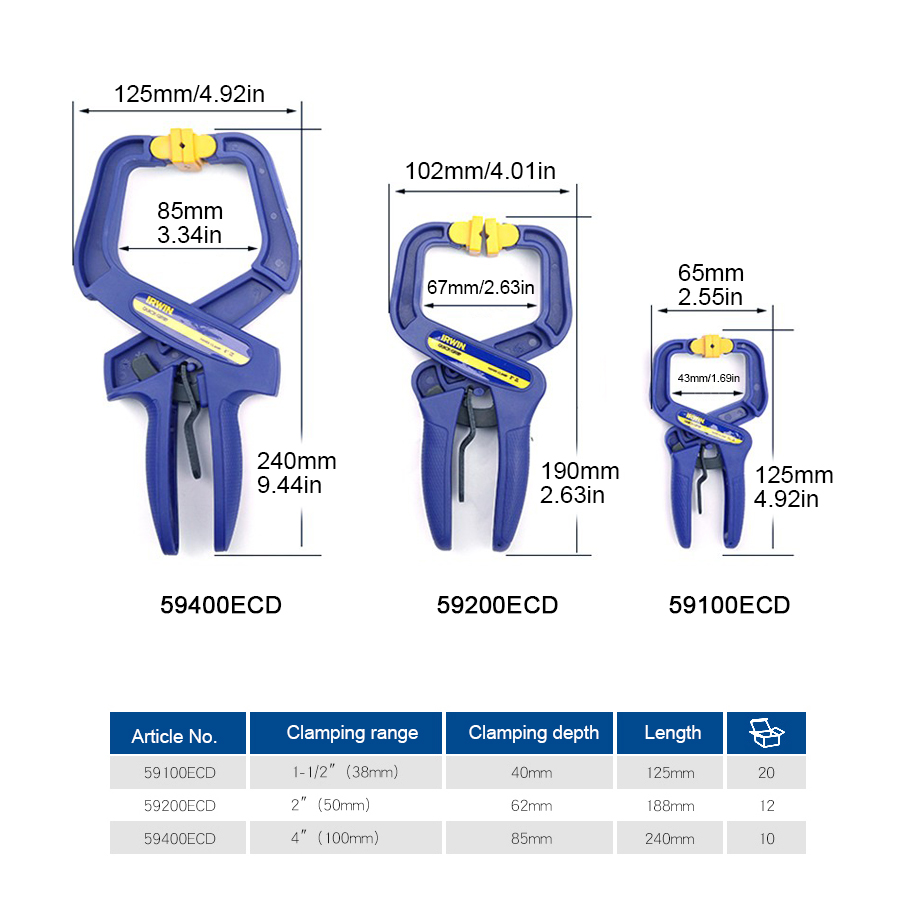 IRWIN 퀵 클램프 1Pcs 헤비 듀티 잠금 C 클램 - Woodworking Vice Quick Release 리뷰 및 가격