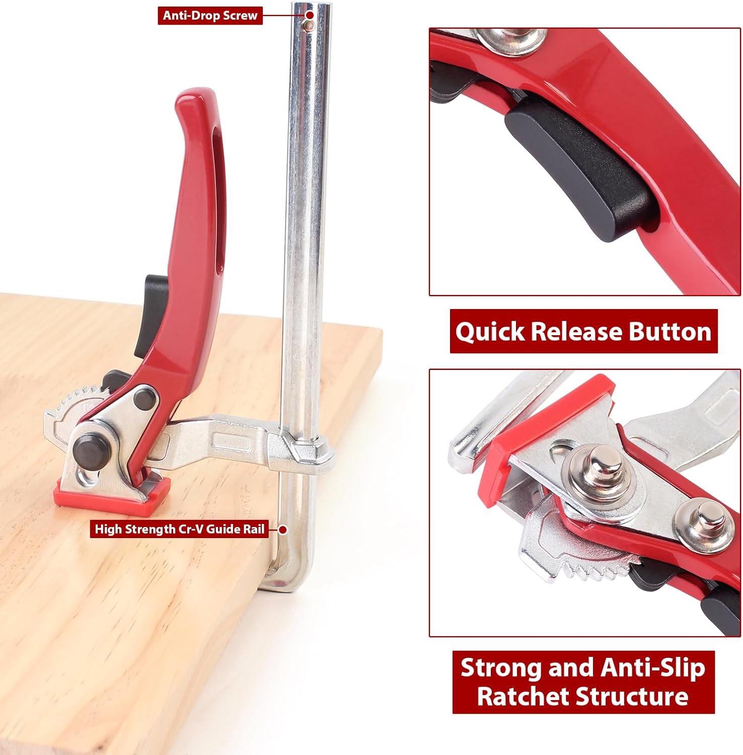 헤비 듀티 래칫 F 클램프 퀵 릴리스 트랙 목공 벤치  - Woodworking Z Clips 리뷰 및 가격
