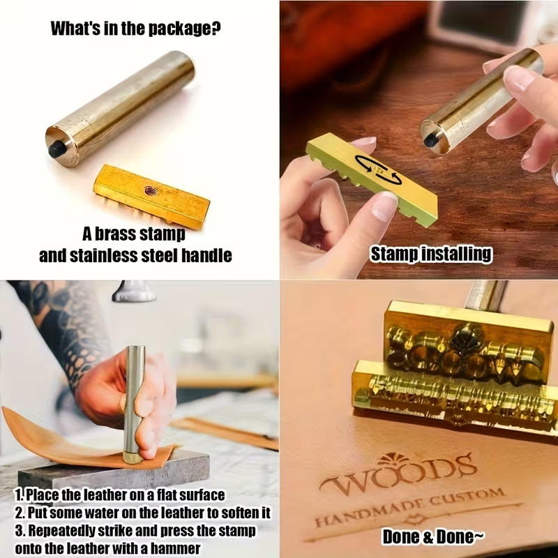 M8 맞춤형 브랜딩 아이언 스탬프, 개인 맞춤형 가죽  - Woodworking Logo Design 리뷰 및 가격
