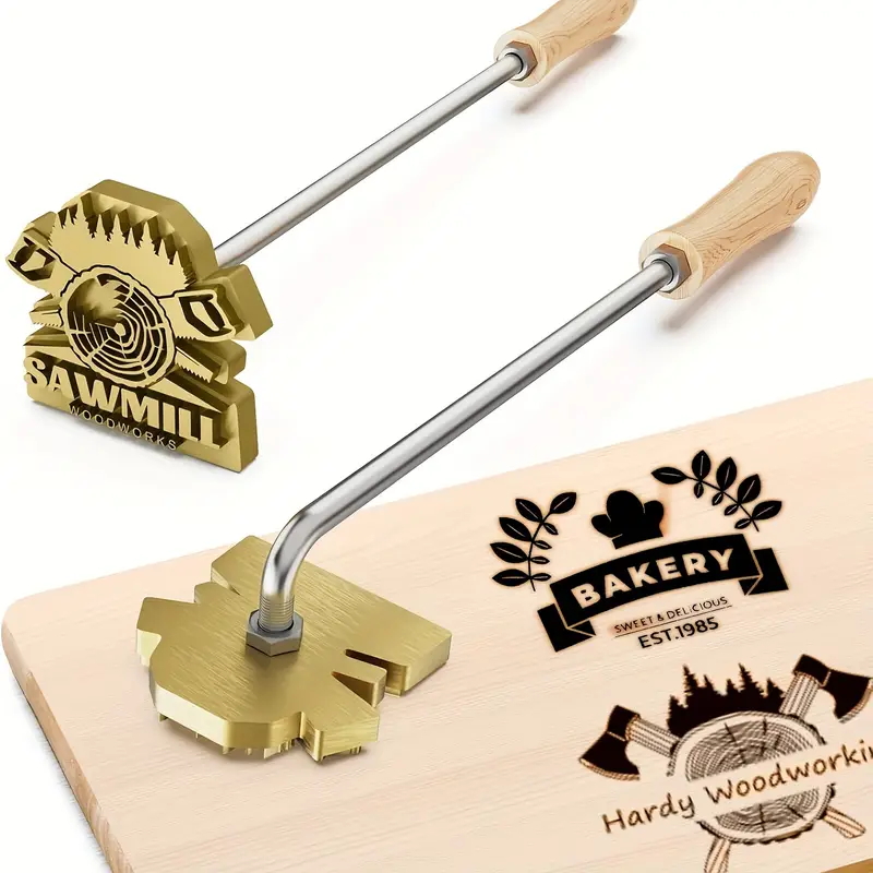 M8 맞춤형 브랜딩 아이언 스탬프, 개인 맞춤형 가죽  - Woodworking Logo Design 리뷰 및 가격